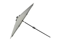 Sabal Parasol Met Kantelfunctie En Led-Verlichting Grijs.-Vente-unique