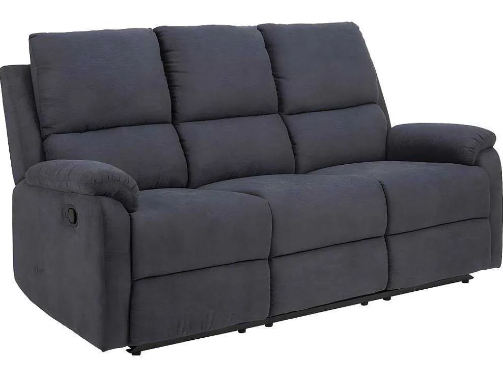 Sabel Bank 3 Persoons Relaxfauteuil Grijs.-Vente-unique Best