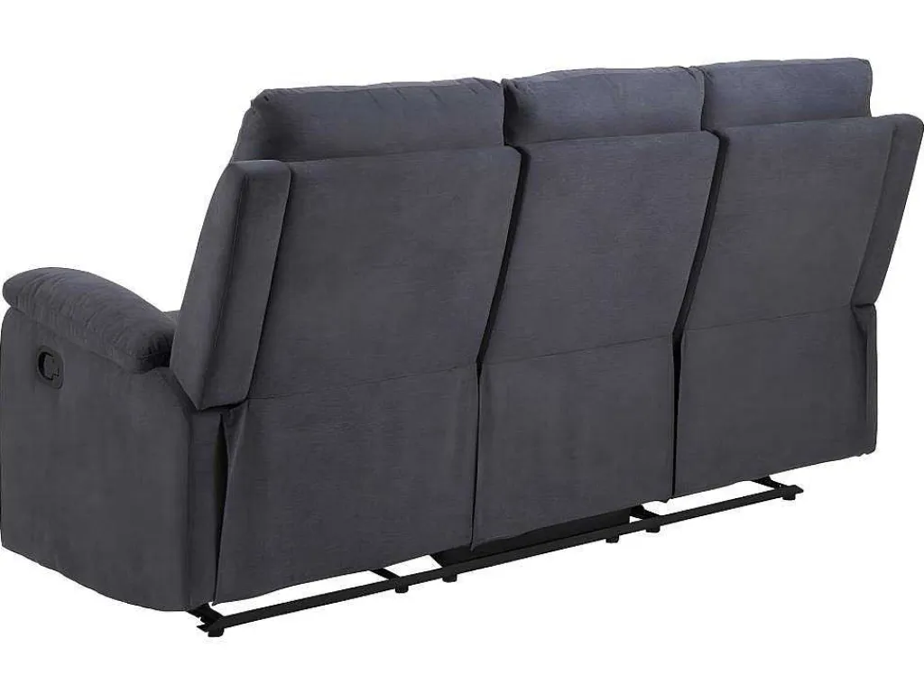 Sabel Bank 3 Persoons Relaxfauteuil Grijs.-Vente-unique Best