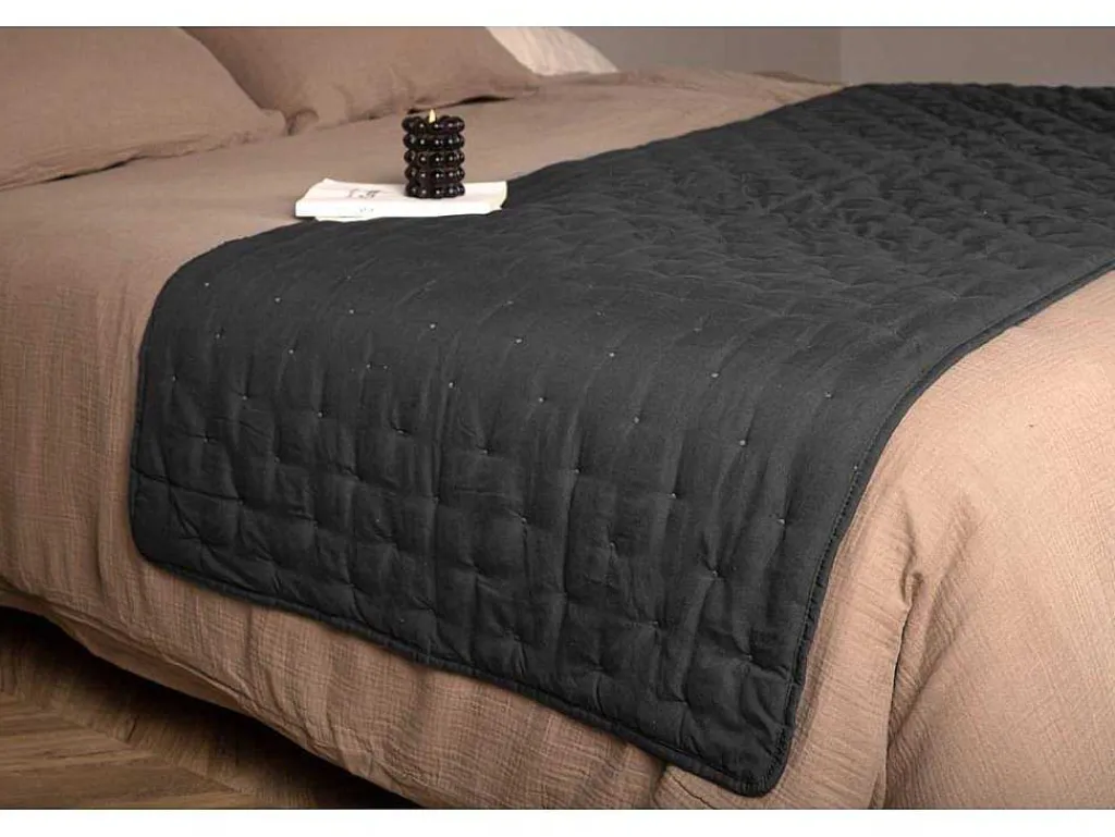 Sally Sprei 80X150Cm Antraciet.-Vente-unique Hot