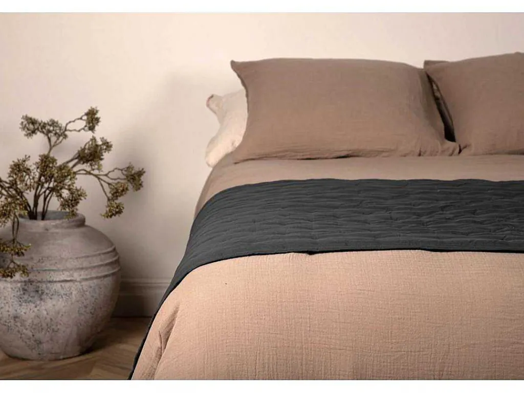 Sally Sprei 80X150Cm Antraciet.-Vente-unique Hot