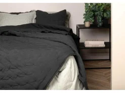 Sally Sprei 260X260Cm Antraciet.-Vente-unique New
