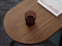 Salontafel + 2 Poefs Van Stof - Naturel En Blauw - Adar-Vente-unique Discount