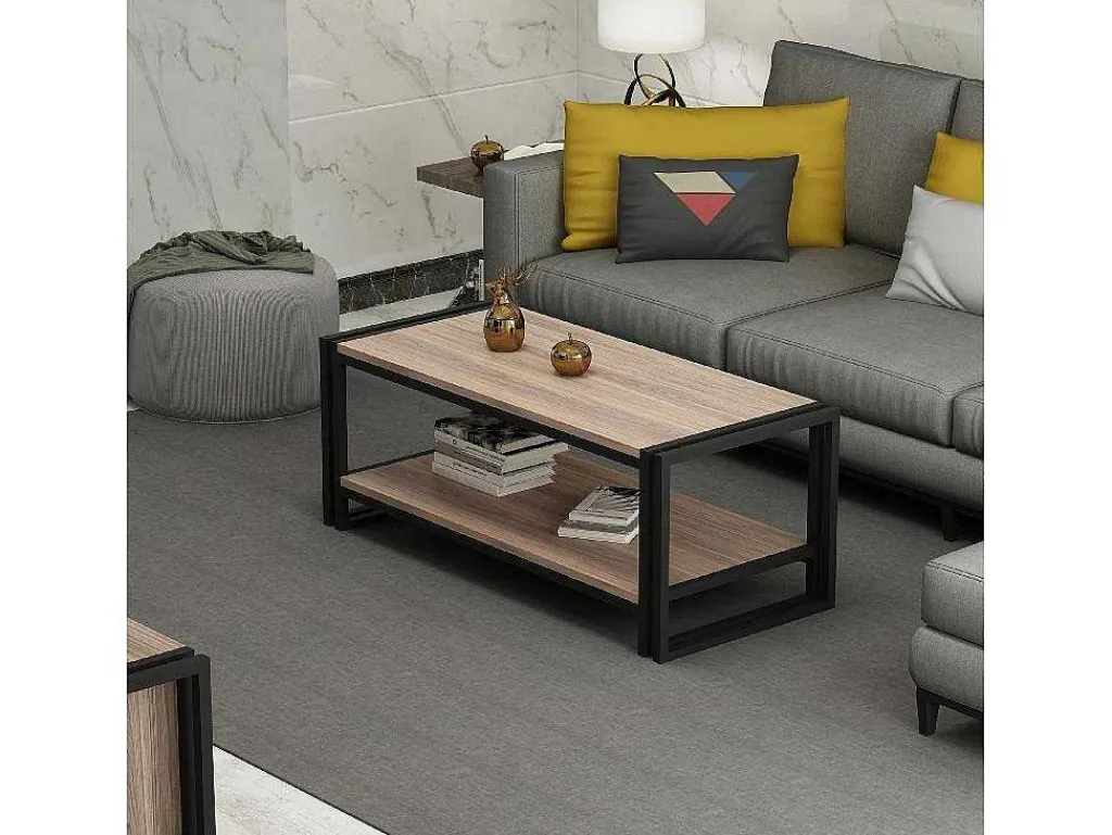 Salontafel Carmela, Walnoten, 102X45X40 Cm,-EPIKASA Clearance