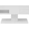 Salontafel Met Draaibaar Tafelblad, 2 Lades En 2 Nissen - Mdf - Wit Gelakt - Ilya-Vente-unique Hot