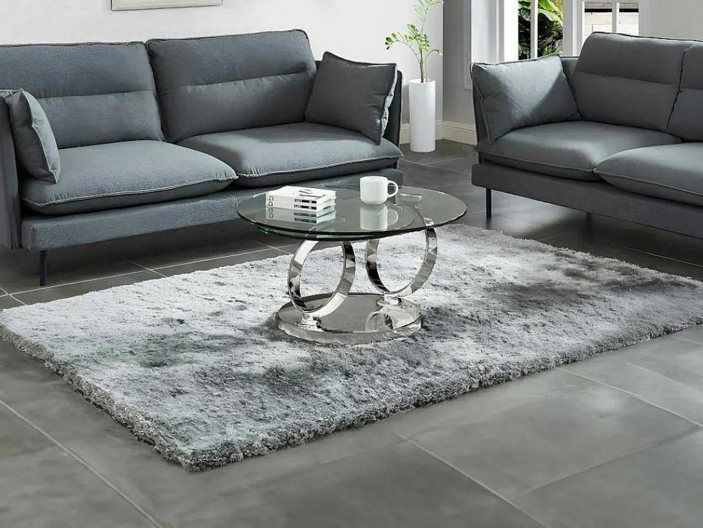 Salontafel Met Draaiblad Joline - Gehard Glas En Metaal-Maison Céphy Clearance