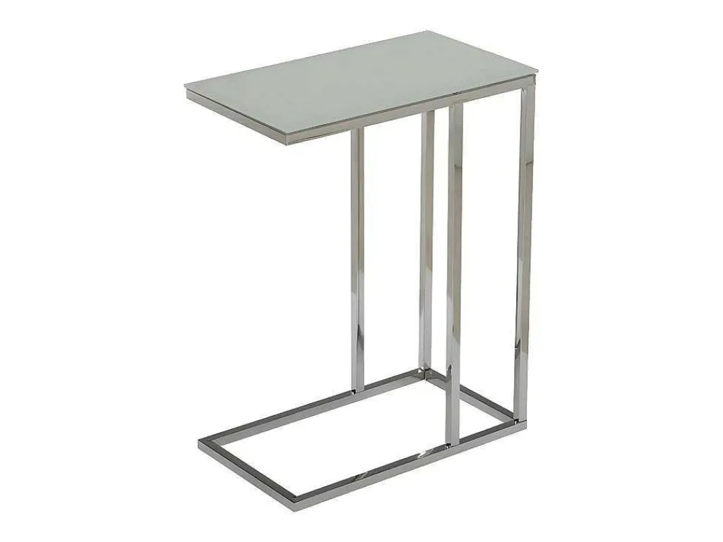 Salontafel Nelio - Gehard Glas - Wit-Vente-unique Discount