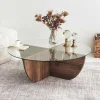 Salontafel Van Gehard Glas - Naturel En Transparant - Aysun-Vente-unique New