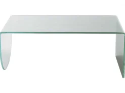 Salontafel Van Gehard Glas - Transparant En Groen - Kinami-Vente-unique Discount