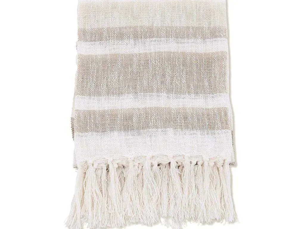 Sandy Plaid 170X130Cm Beige.-Venture Home Sale
