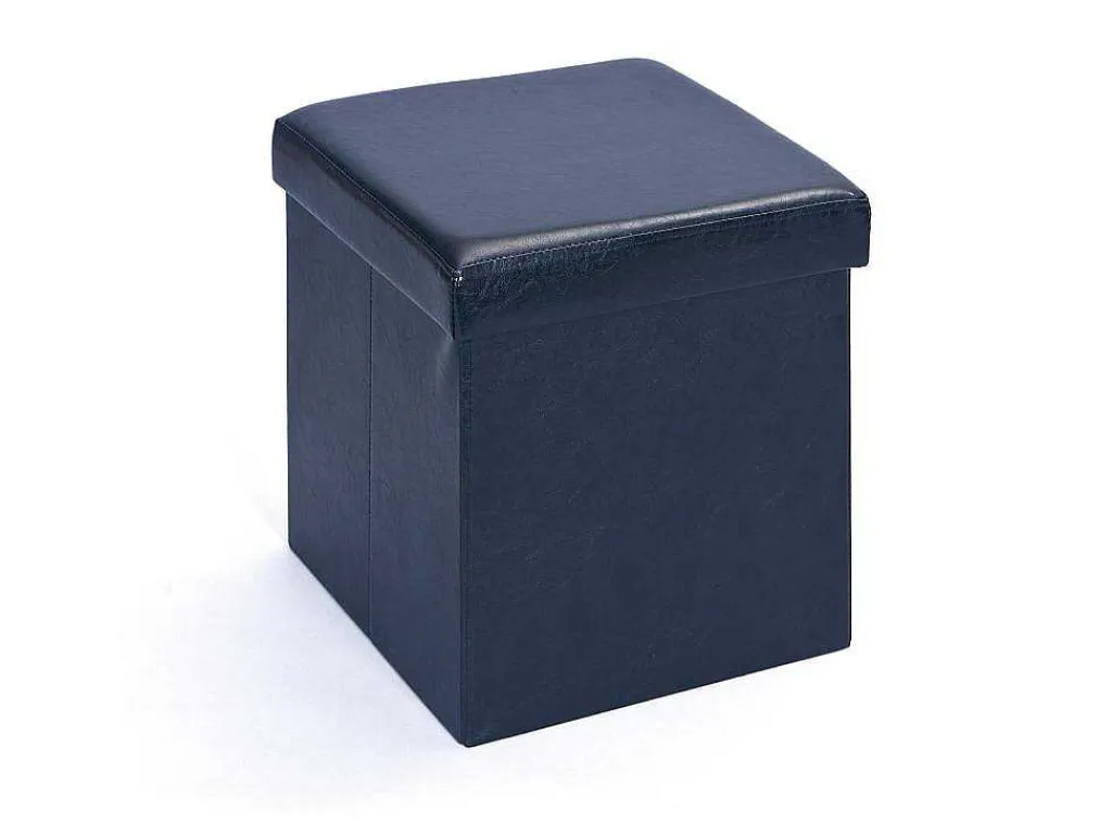 Sanne Opbergdozen Voetenbank Met Deksel, Zwart.-Vente-unique Hot