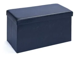 Sanne Opbergdozen Voetenbank Met Deksel, Zwart.-Vente-unique Hot