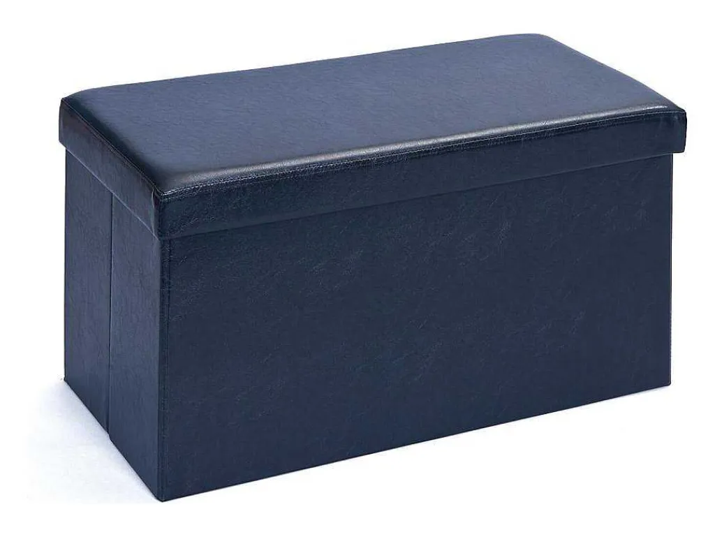Sanne Opbergdozen Voetenbank Met Deksel, Zwart.-Vente-unique Hot