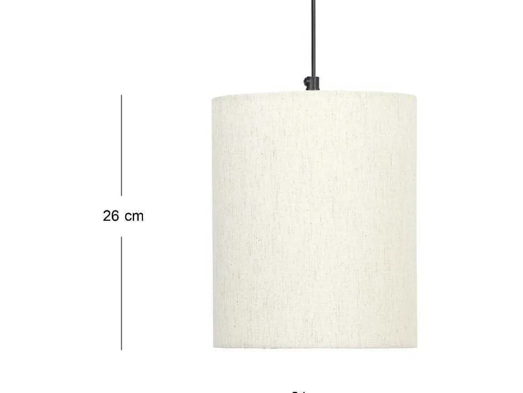 Scandinavische Wandlamp - Mangohout En Stof - D21 X H36 Cm - Licht Naturel En Beige - Paliana-OZAIA Online