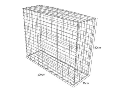 Schanskorf Muur - Set: 2 - Afmetingen: 100X60X30 Cm-Monstershop Outlet