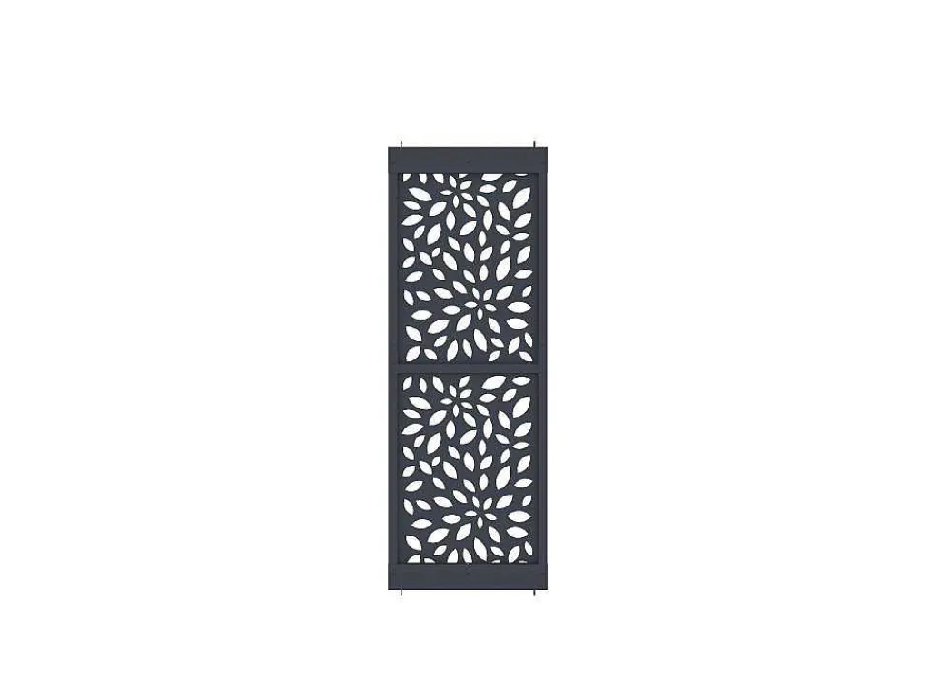 Scheidingswand Gegalvaniseerd Staal L88 X H245 Cm Antraciet - Verstelbare Hoogte - Jaora-Vente-unique New