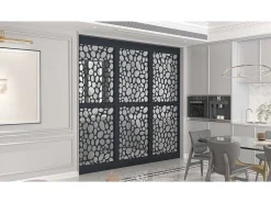 Scheidingswand Verzinkt Staal L88 X H245 Cm Antraciet - Verstelbare Hoogte - Tirodi-Vente-unique Sale