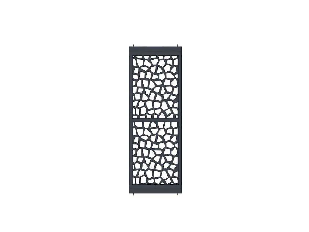 Scheidingswand Verzinkt Staal L88 X H245 Cm Antraciet - Verstelbare Hoogte - Laduna-Vente-unique Outlet