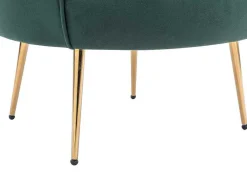 Schelpvormige Fauteuil Van Spargroen Velours Dandelion - Van-PASCAL MORABITO Outlet