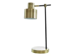Schemerlamp Met Vintage-Stijl Anticaire - Ijzer - 26 X 15 X 45 Cm - Goudkleurig-OZAIA Clearance