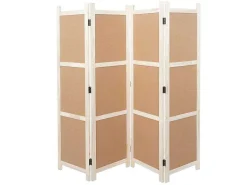 Scherm Mcw-G52, Bruin, 4 Panelen 166X160Cm-Vente-unique Clearance