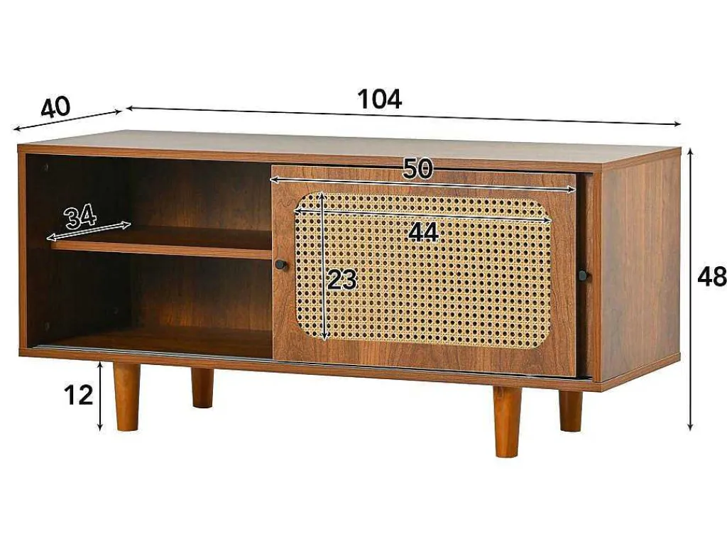 Schoenenkast - Met 2 Deuren En Verstelbare Planken - Bruin-ModernLuxe New