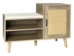 Schoenenkast - Met Bankje En Vakken - Licht Naturel-ModernLuxe Hot
