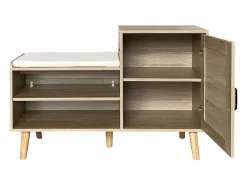 Schoenenkast - Met Bankje En Vakken - Licht Naturel-ModernLuxe Hot
