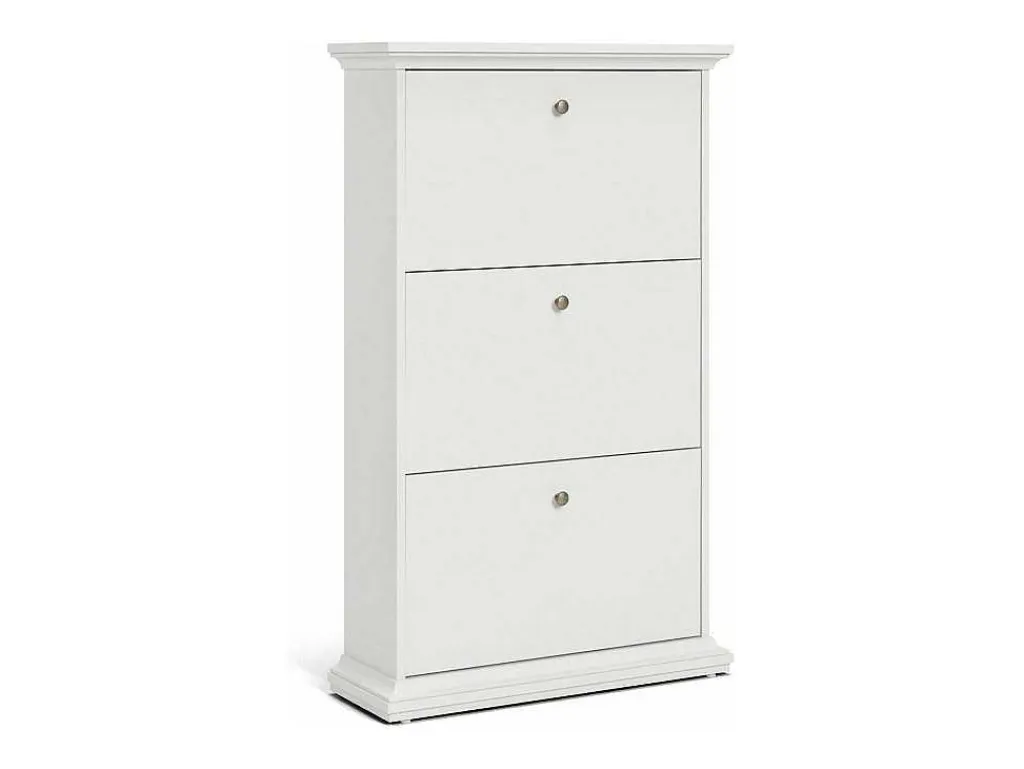 Schoenenkast Wit Venetie Met 3 Kleppen.-Vente-unique Online