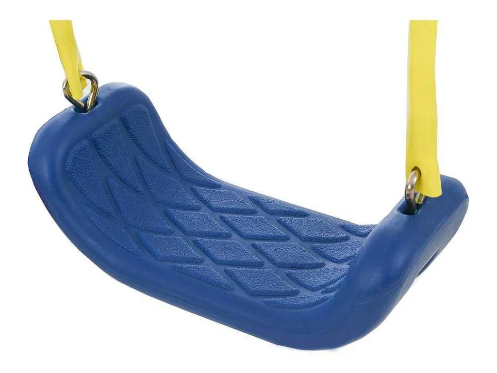 Schommel Met Glijbaan Voor Kinderen - Metalen Frame - Buitenspeeltuin Voor Kinderen Van 3 Tot 8 Jaar - Geel-Vente-unique Clearance