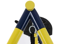 Schommel Met Glijbaan Voor Kinderen - Metalen Frame - Buitenspeeltuin Voor Kinderen Van 3 Tot 8 Jaar - Geel-Vente-unique Clearance