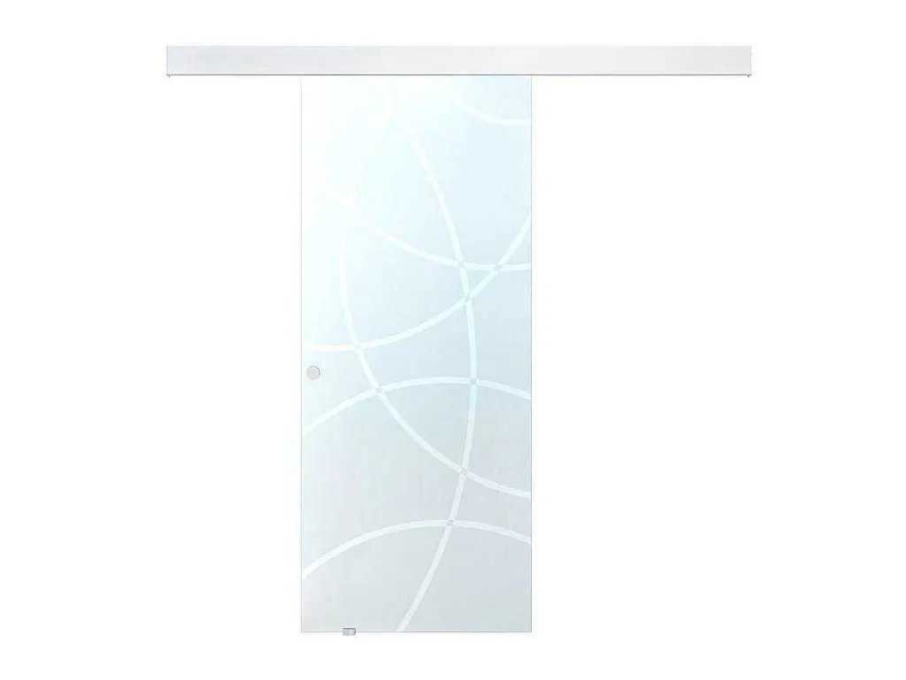 Schuifdeur In Opbouw - H205 X L73 Cm - Gehard Glas-Vente-unique Outlet