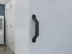 Schuifdeur Varin - H205Cm X L83Cm - Mdf + Wit Pvc-Vente-unique