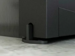 Schuifdeur Werkplaatsstijl - Zwart En Mat Gehard Glas - H205 X B73 Cm - Artisto-Vente-unique Outlet