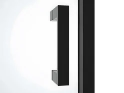 Schuifdouchedeur Met Wieltjes Mat Zwart Industriele Stijl - 120 X 195 Cm - Anakao-Shower & Design Best