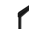 Schuifdouchewand Mat Zwart Met Handdoekenrek - 120 X 140 Cm - Waimea-Shower & Design Sale