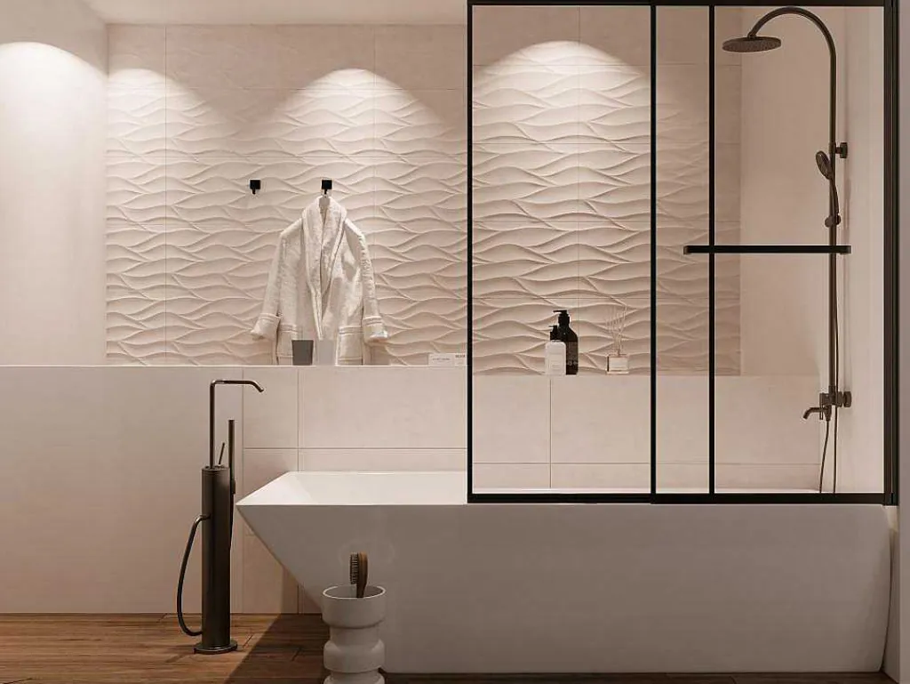 Schuifdouchewand Mat Zwart Met Handdoekenrek - 120 X 140 Cm - Waimea-Shower & Design Sale