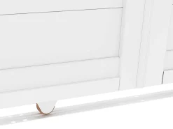 Schuifpoort Aluminium L374 X H180 Cm Wit - Nazario-EXPERTLAND New
