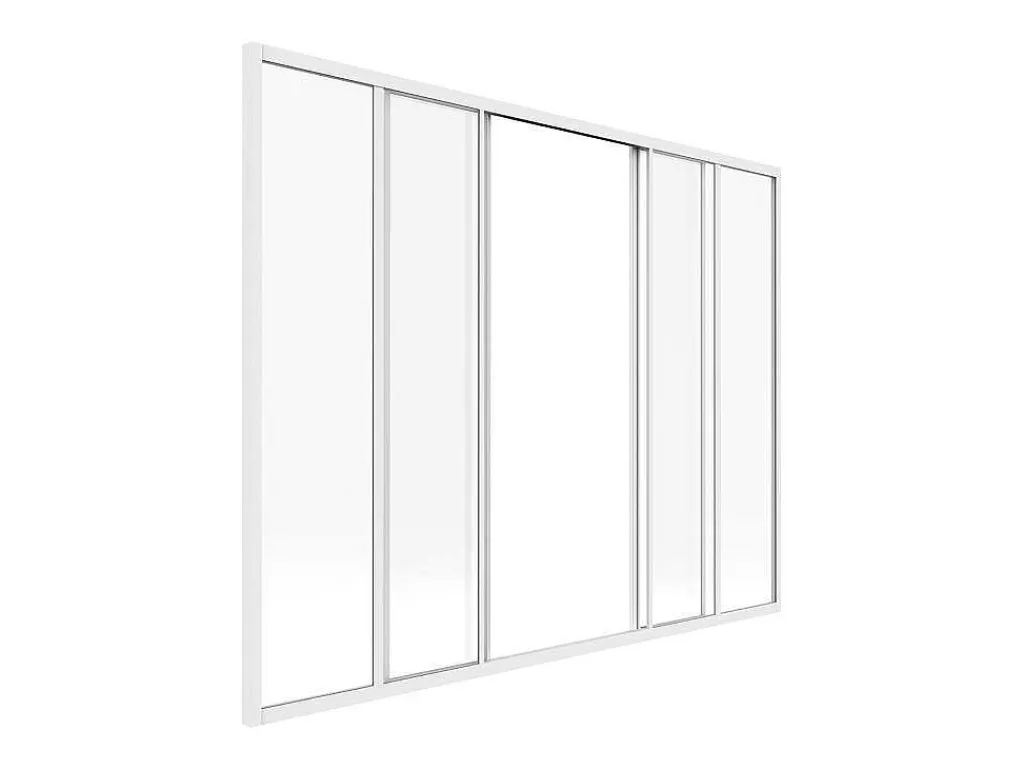 Schuifraam Van Gepoedercoat Wit Aluminium 180 X 130 Cm - Ravena-Vente-unique