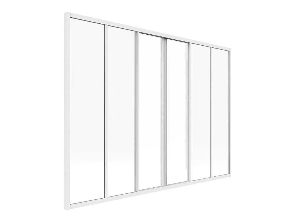 Schuifraam Van Gepoedercoat Wit Aluminium 180 X 130 Cm - Ravena-Vente-unique