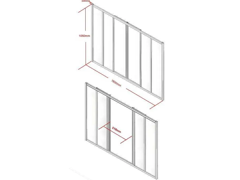 Schuifraam Van Gepoedercoat Zwart Aluminium 180 X 105 Cm - Ravena-Vente-unique Best