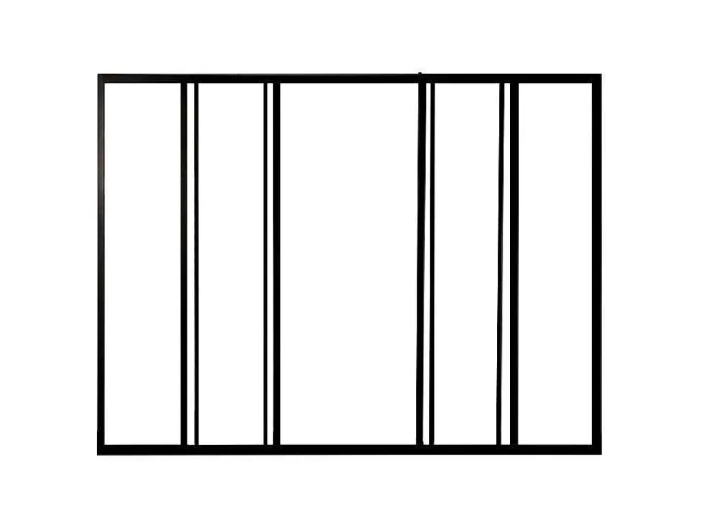 Schuifraam Van Gepoedercoat Zwart Aluminium 180 X 105 Cm - Ravena-Vente-unique Best