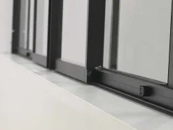 Schuifraam Van Gepoedercoat Zwart Aluminium 180 X 105 Cm - Ravena-Vente-unique Best