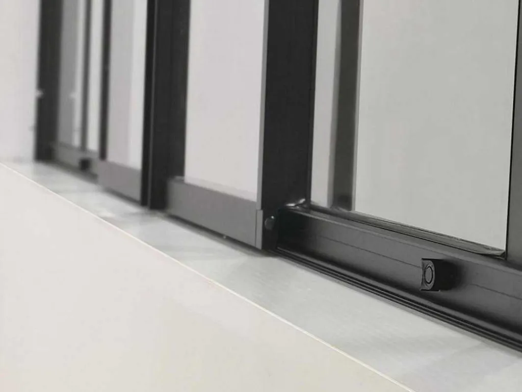 Schuifraam Van Gepoedercoat Zwart Aluminium 180 X 105 Cm - Ravena-Vente-unique Best