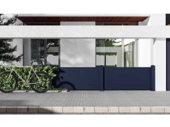 Schutting L189 X H78 Cm In Antraciet Aluminium - Otavio-EXPERTLAND Sale