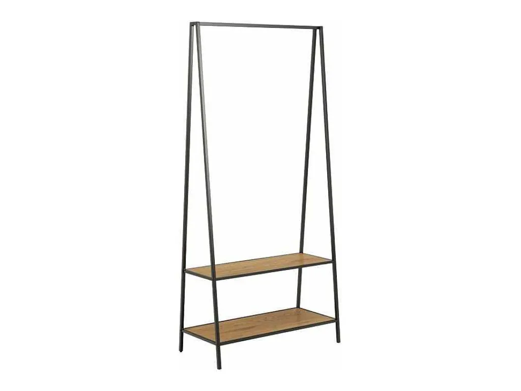 Sea Kledingrek 2 Planken Zwart, Natuur.-Vente-unique Outlet