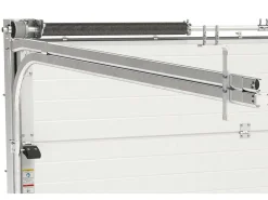 Sectionale Garagedeur - Gegroefd Effect - Centrale Loopdeur - Antraciet - Automatisch - Noria-Vente-unique Sale
