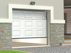 Sectionale Garagedeur Caopas Wit - Gemotoriseerd-Vente-unique