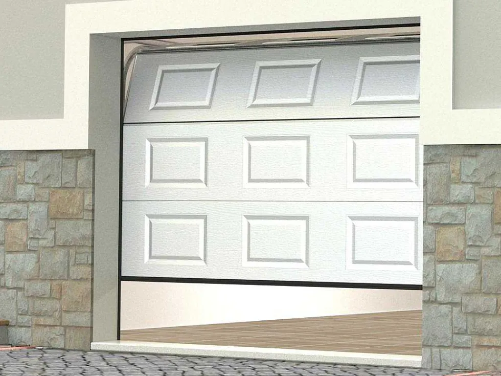 Sectionale Garagedeur Met Cassettes - Wit - Met Ramen - Met -Motor - Caopas-Somfy Sale