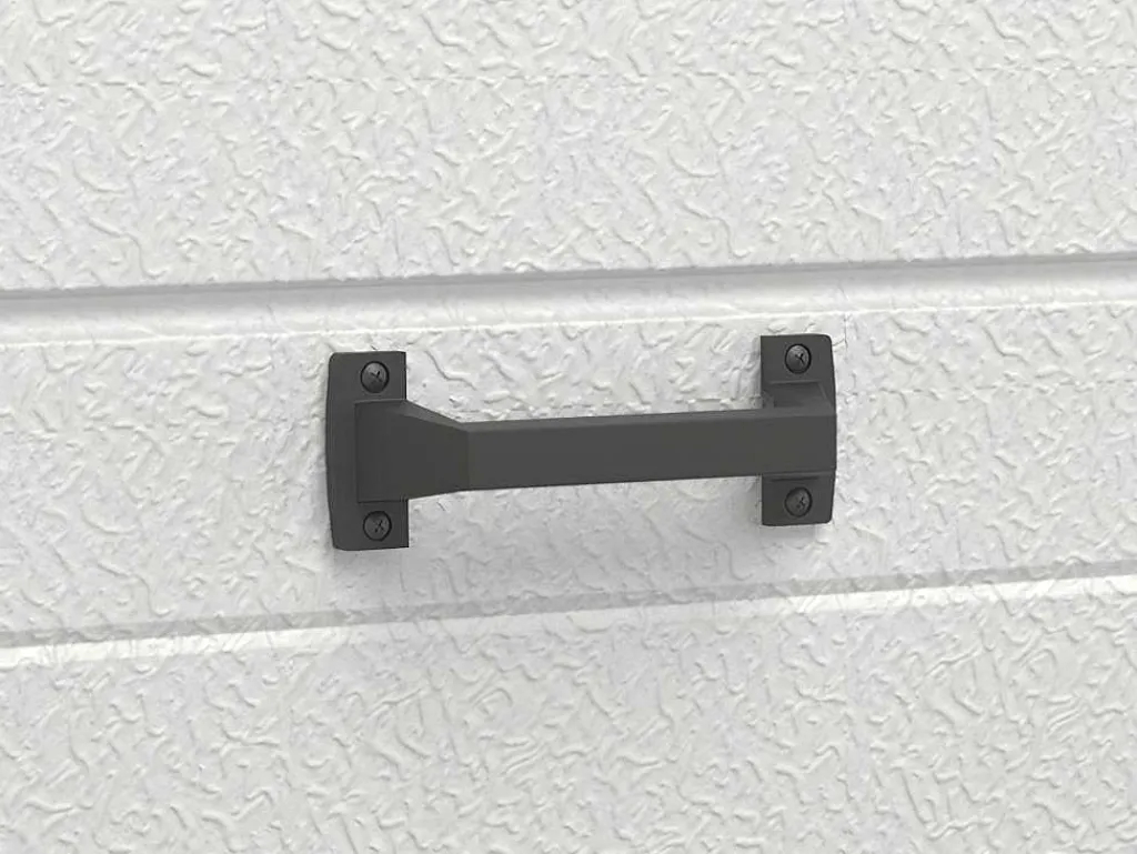 Sectionale Garagedeur Met Glad Effect Met Centrale Witte Loopdeur En Motor - Lavega-Somfy Discount